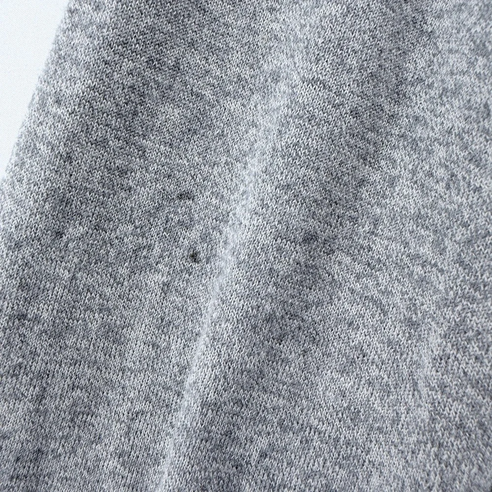 Banana Republic Mens Silk Cotton Cashmere V-Neck Sweater‎ Heather Grey Large